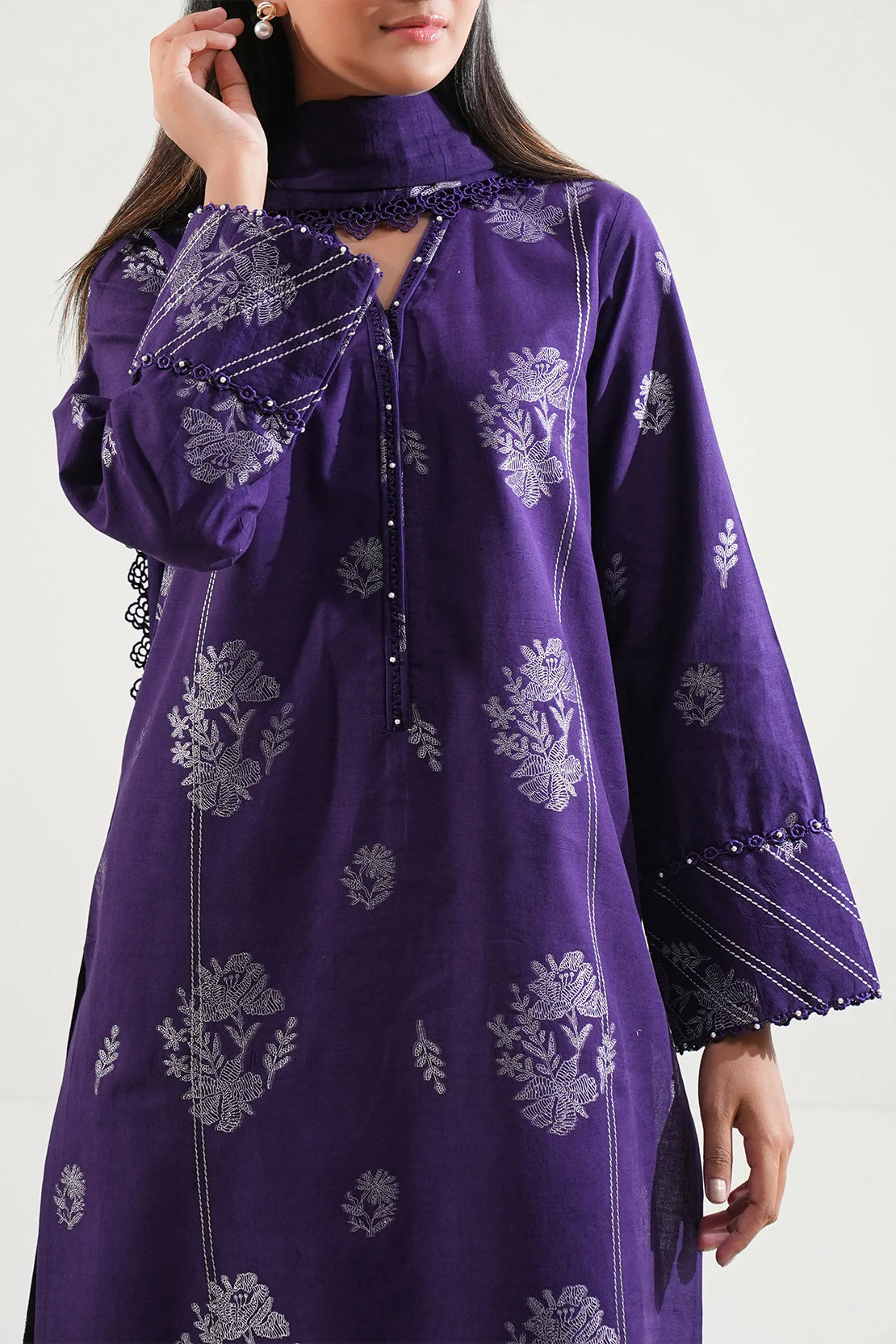 Unstitched Jacquard Cotton 3 Piece - Image 2