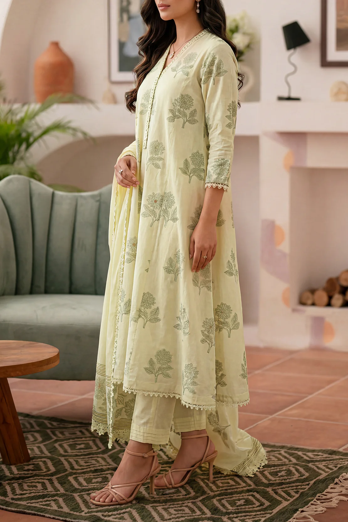 Unstitched Jacquard Cotton 3 Piece - Image 3