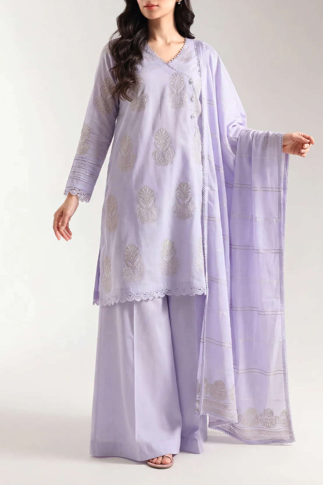 Unstitched Jacquard Cotton 3 Piece - Image 2