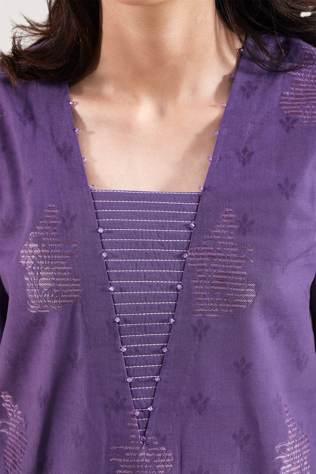 Unstitched Jacquard Cotton 3 Piece - Image 4
