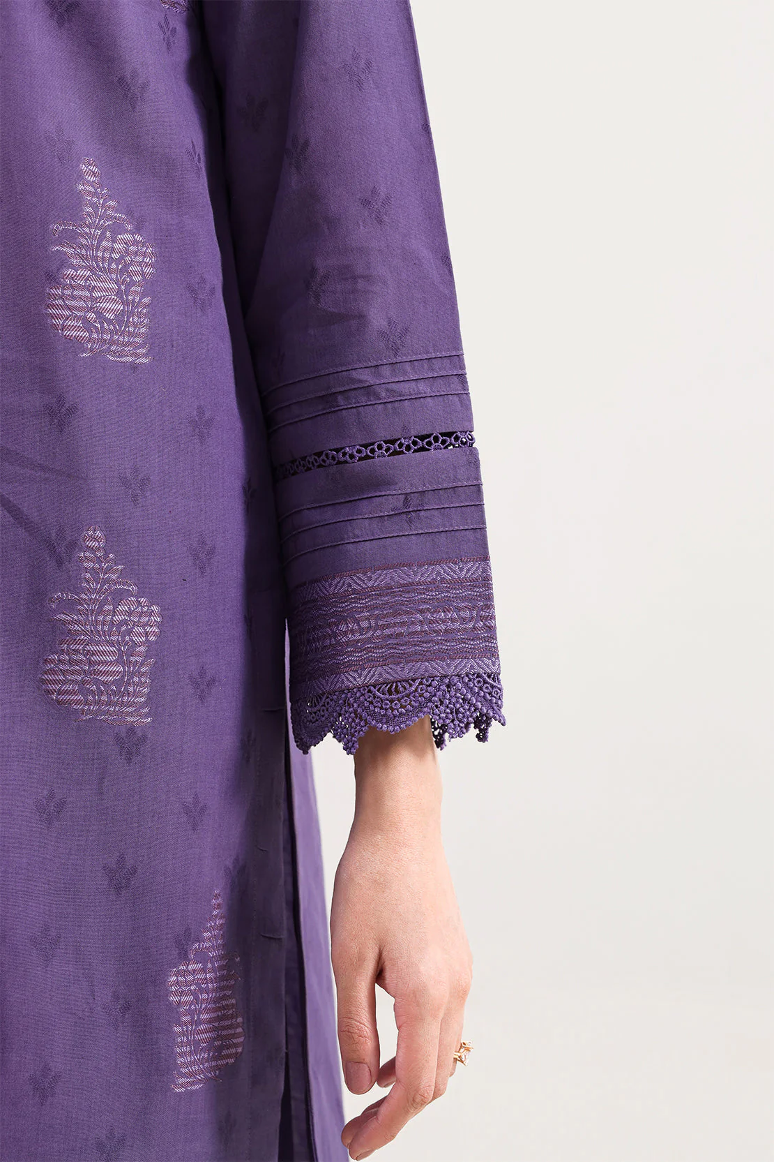Unstitched Jacquard Cotton 3 Piece - Image 6