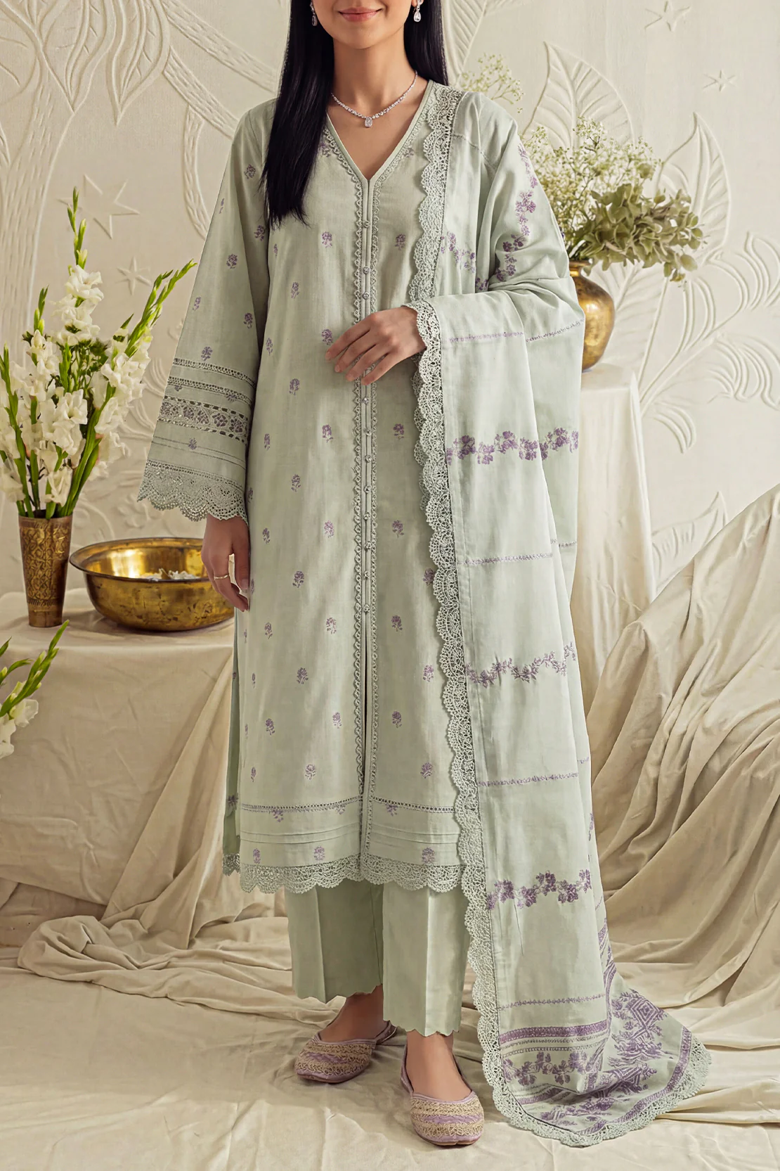 Unstitched Jacquard Cotton 3 Piece - Image 3