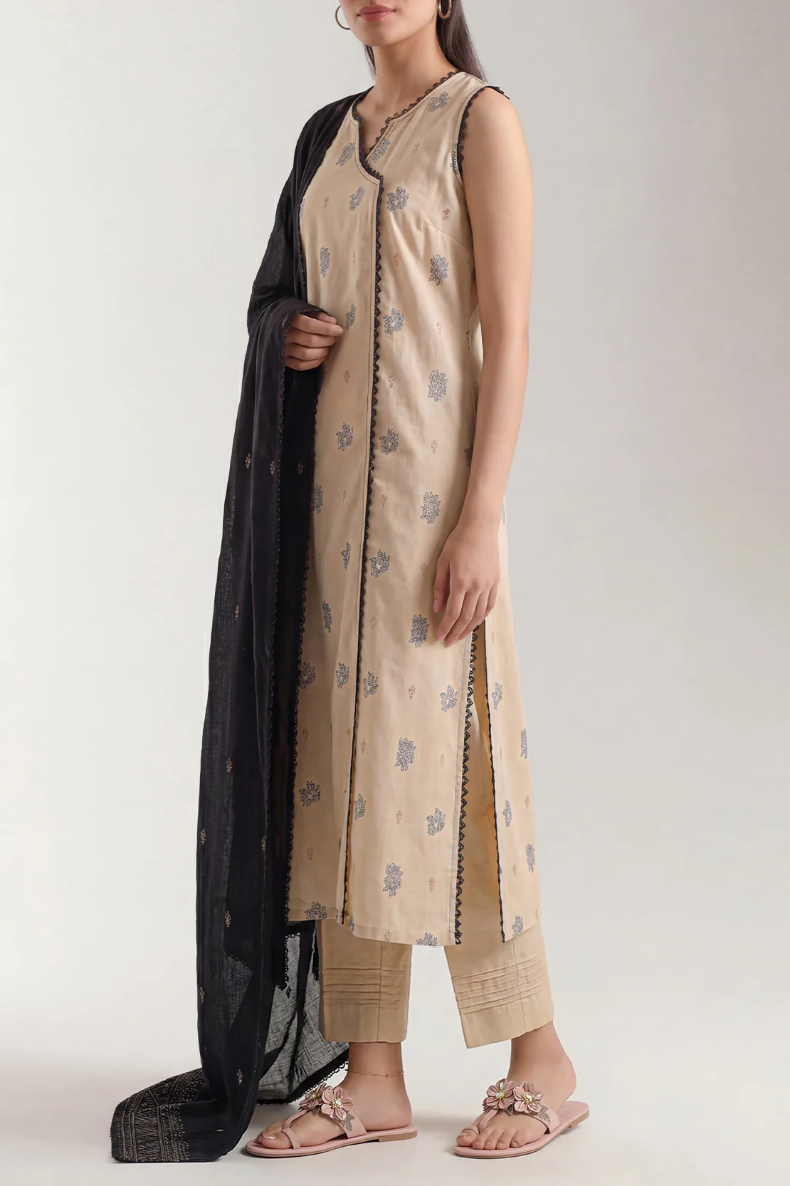 Unstitched Jacquard Cotton 3 Piece