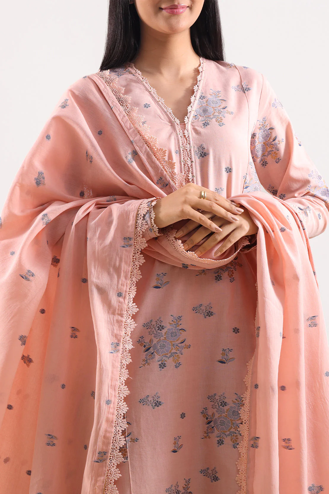 Unstitched Jacquard Cotton 3 Piece - Image 2