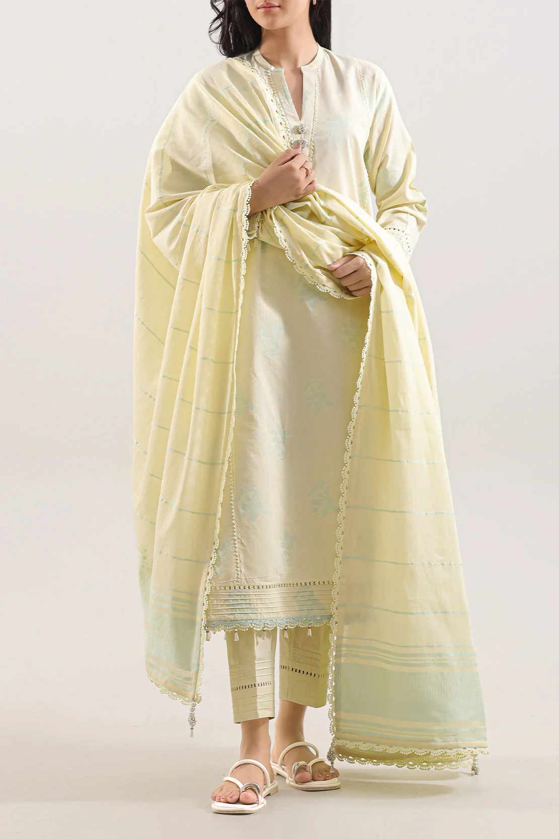 Unstitched Jacquard Cotton 3 Piece - Image 3