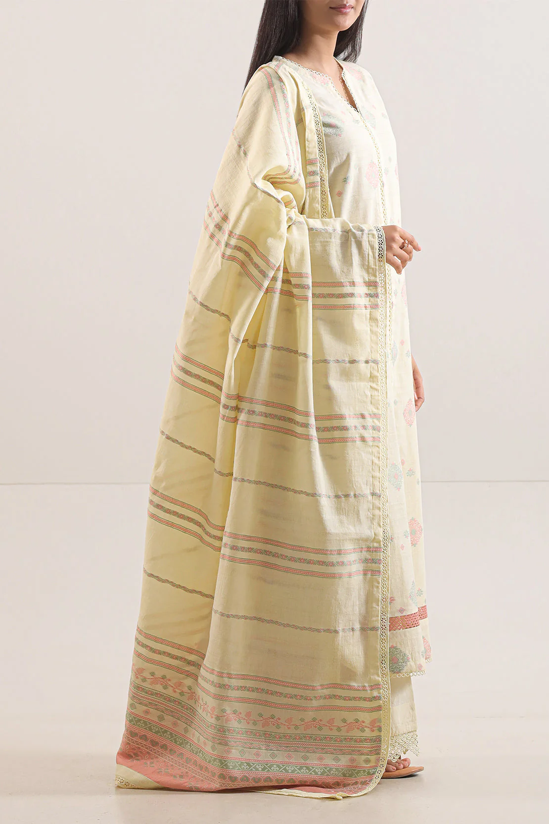 Unstitched Jacquard Cotton 3 Piece - Image 3