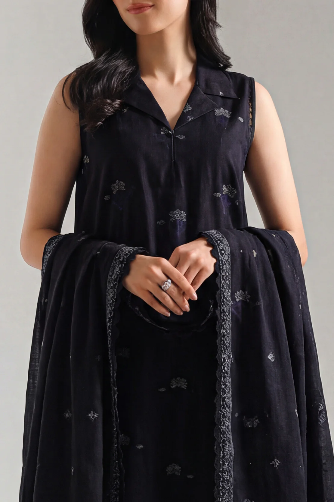 Unstitched Jacquard Cotton 3 Piece - Image 2
