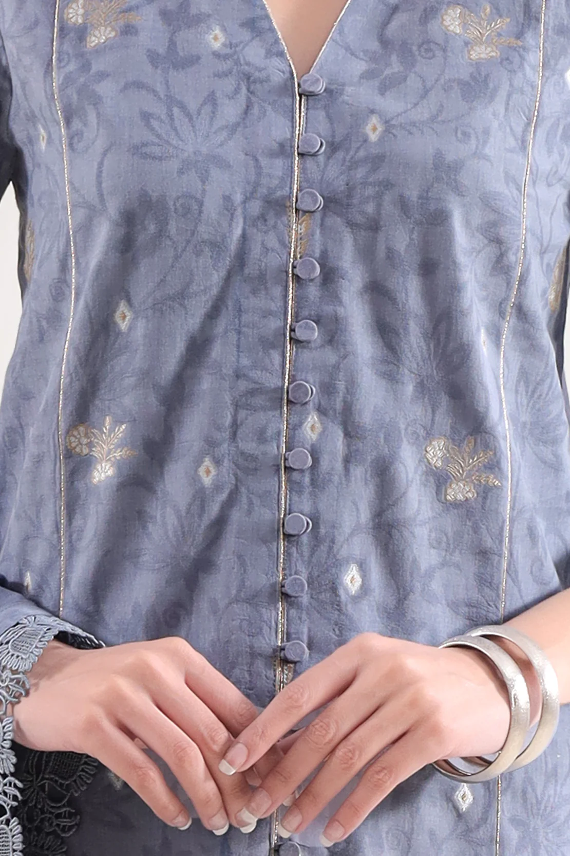 Unstitched Jacquard Cotton 3 Piece - Image 4