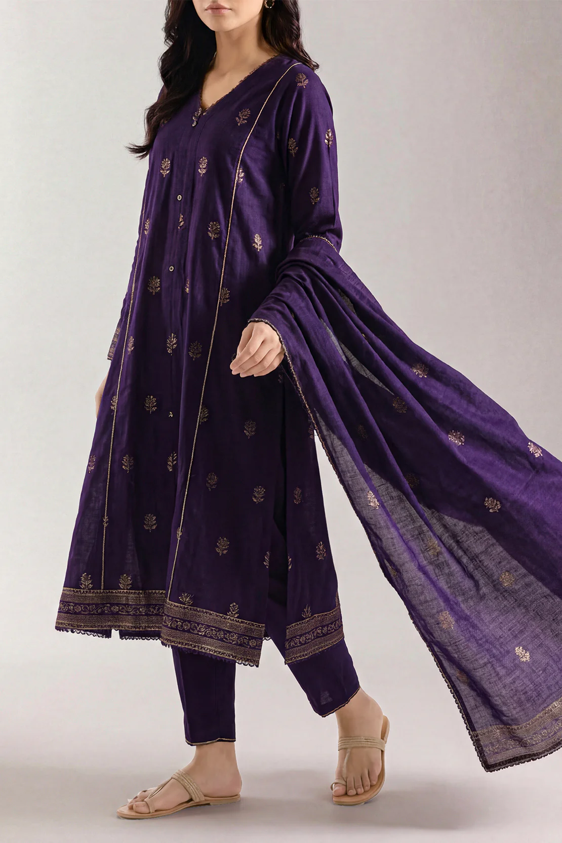 Unstitched Jacquard Cotton 3 Piece