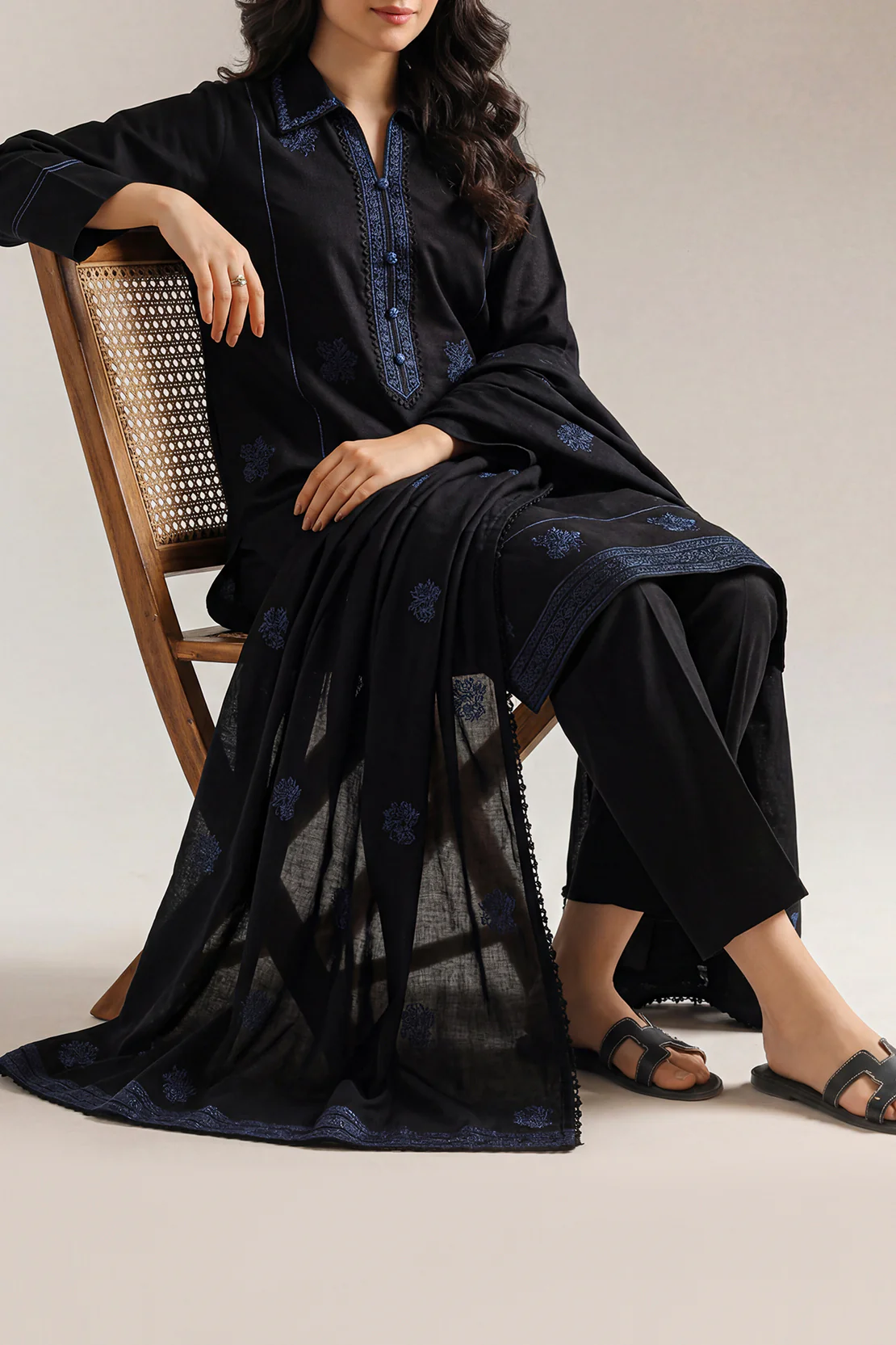 Unstitched Jacquard Cotton 3 Piece