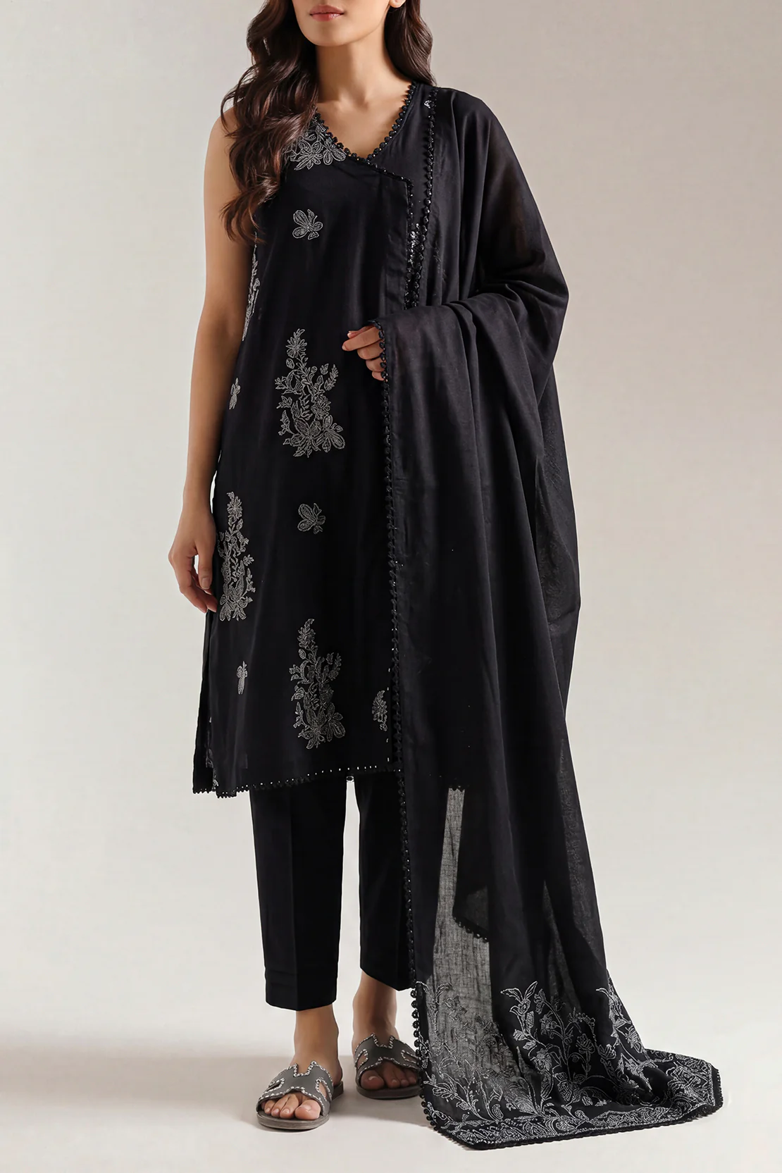 Unstitched Jacquard Cotton 3 Piece - Image 2