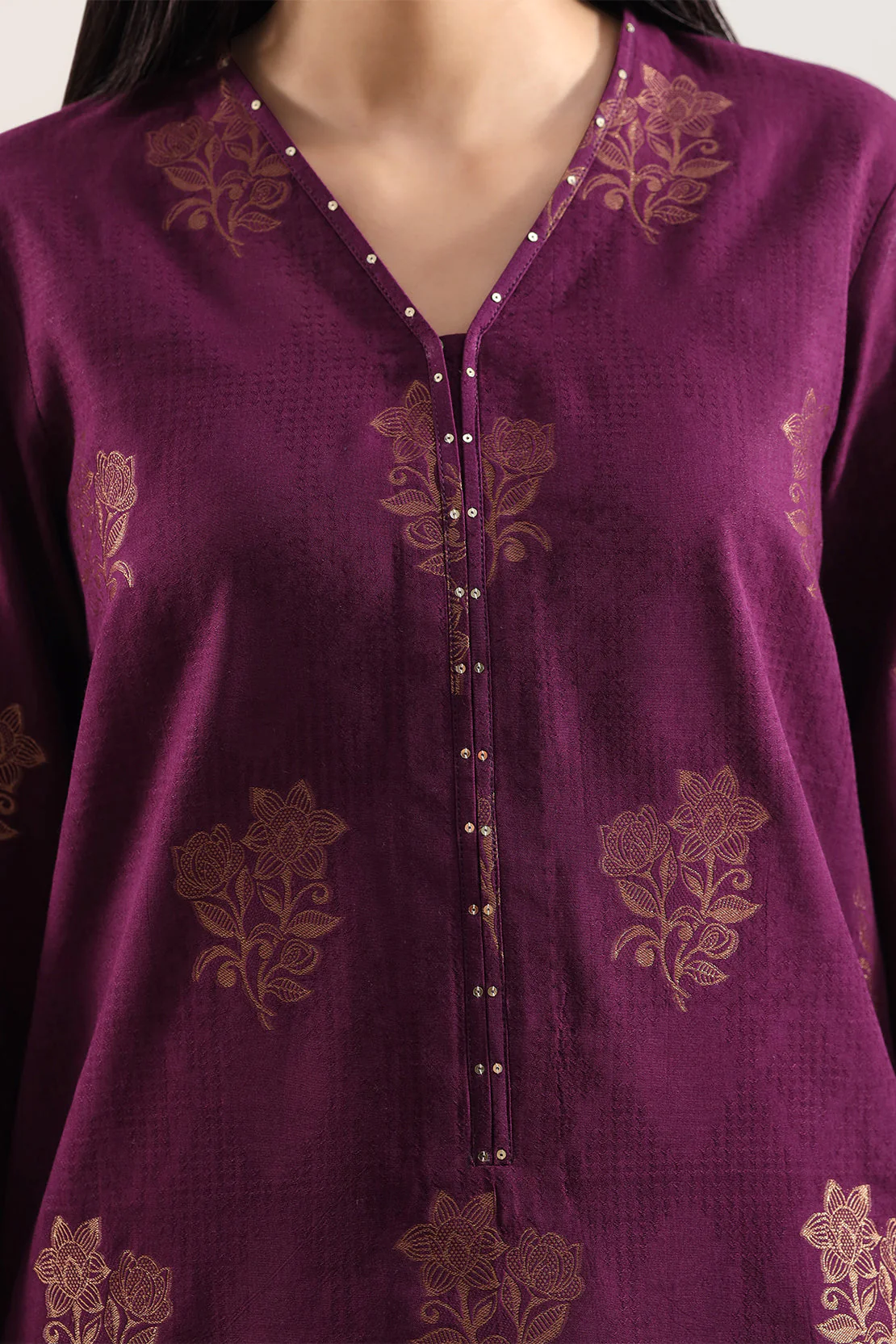 Unstitched Jacquard Cotton 3 Piece - Image 3