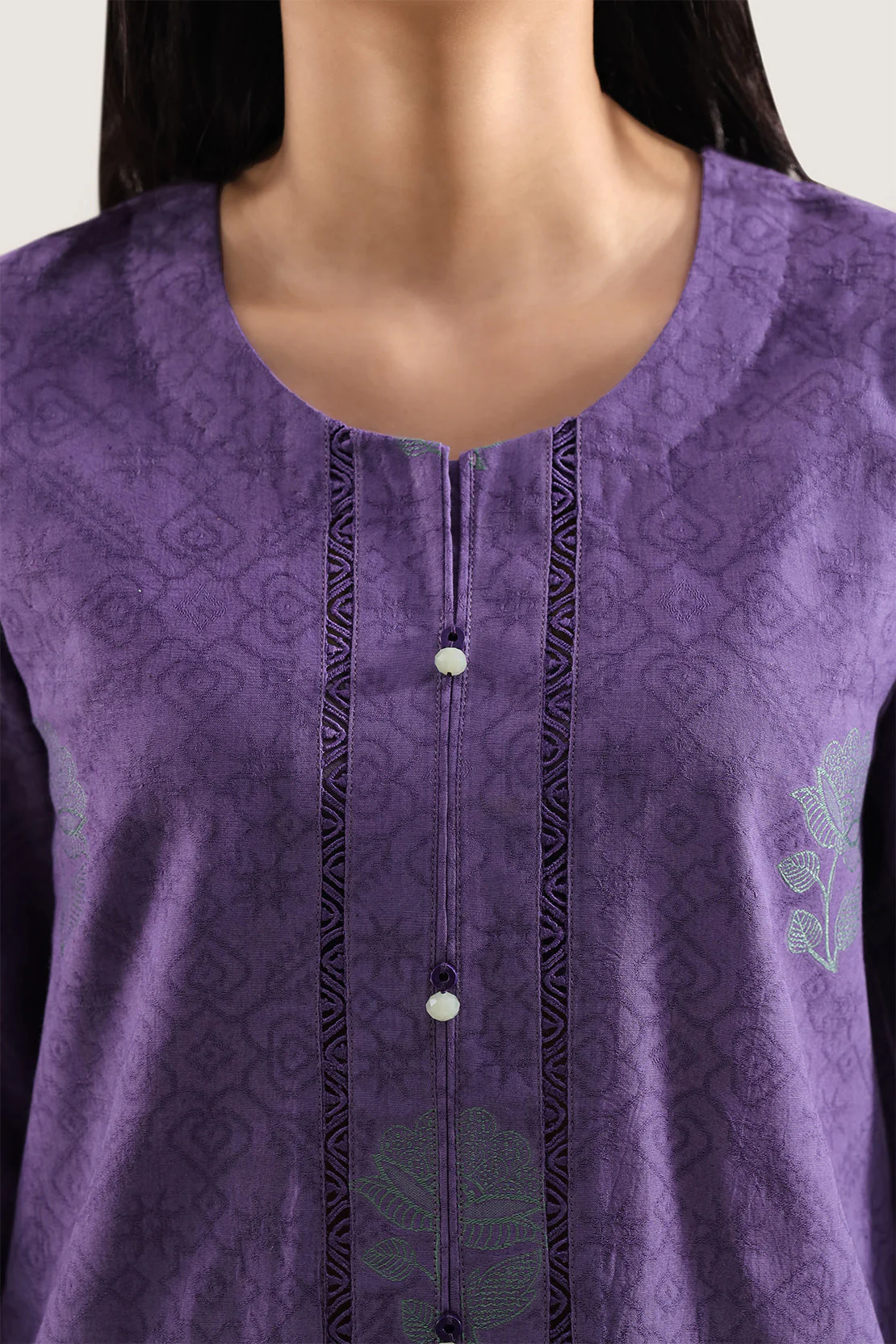 Unstitched Jacquard Cotton 3 Piece - Image 3