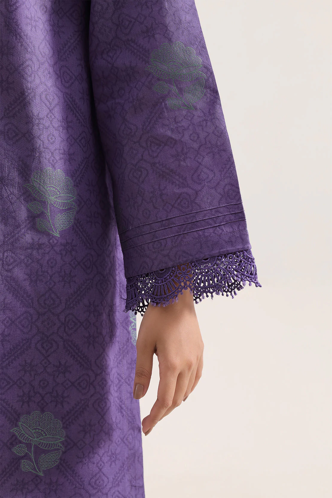 Unstitched Jacquard Cotton 3 Piece - Image 4