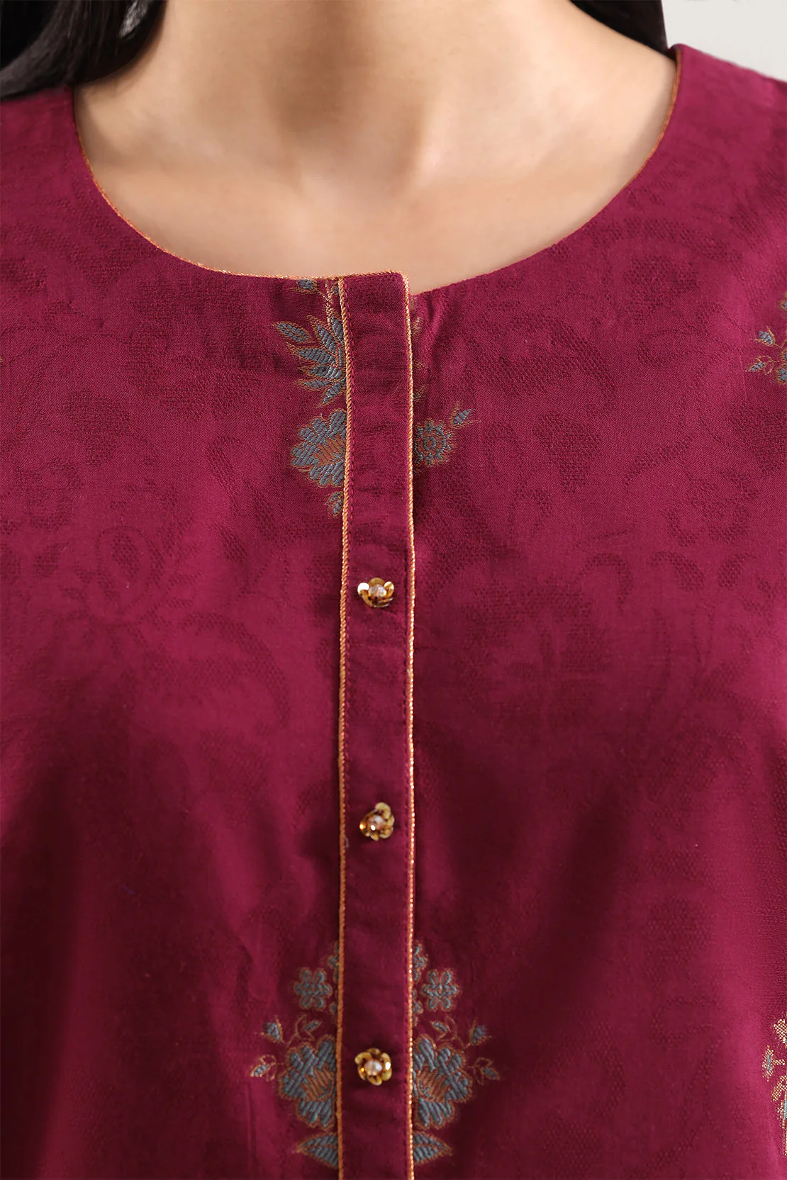 Unstitched Jacquard Cotton 3 Piece - Image 3