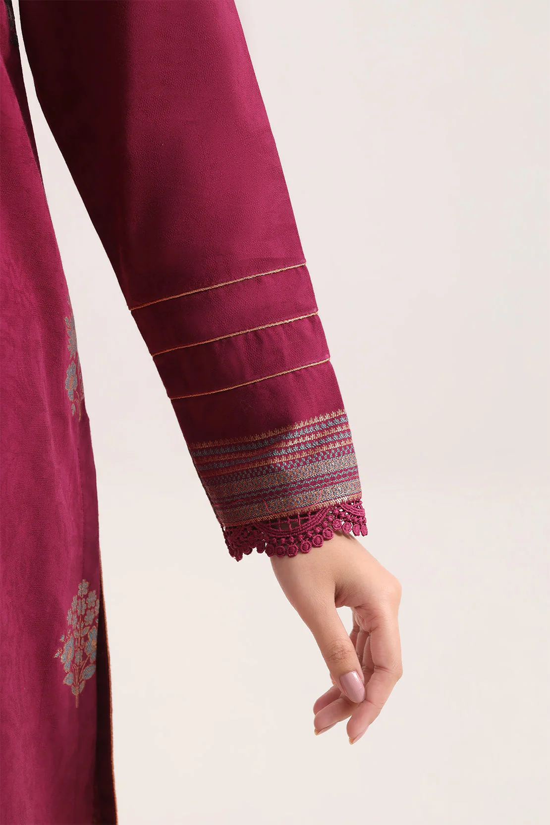 Unstitched Jacquard Cotton 3 Piece - Image 4