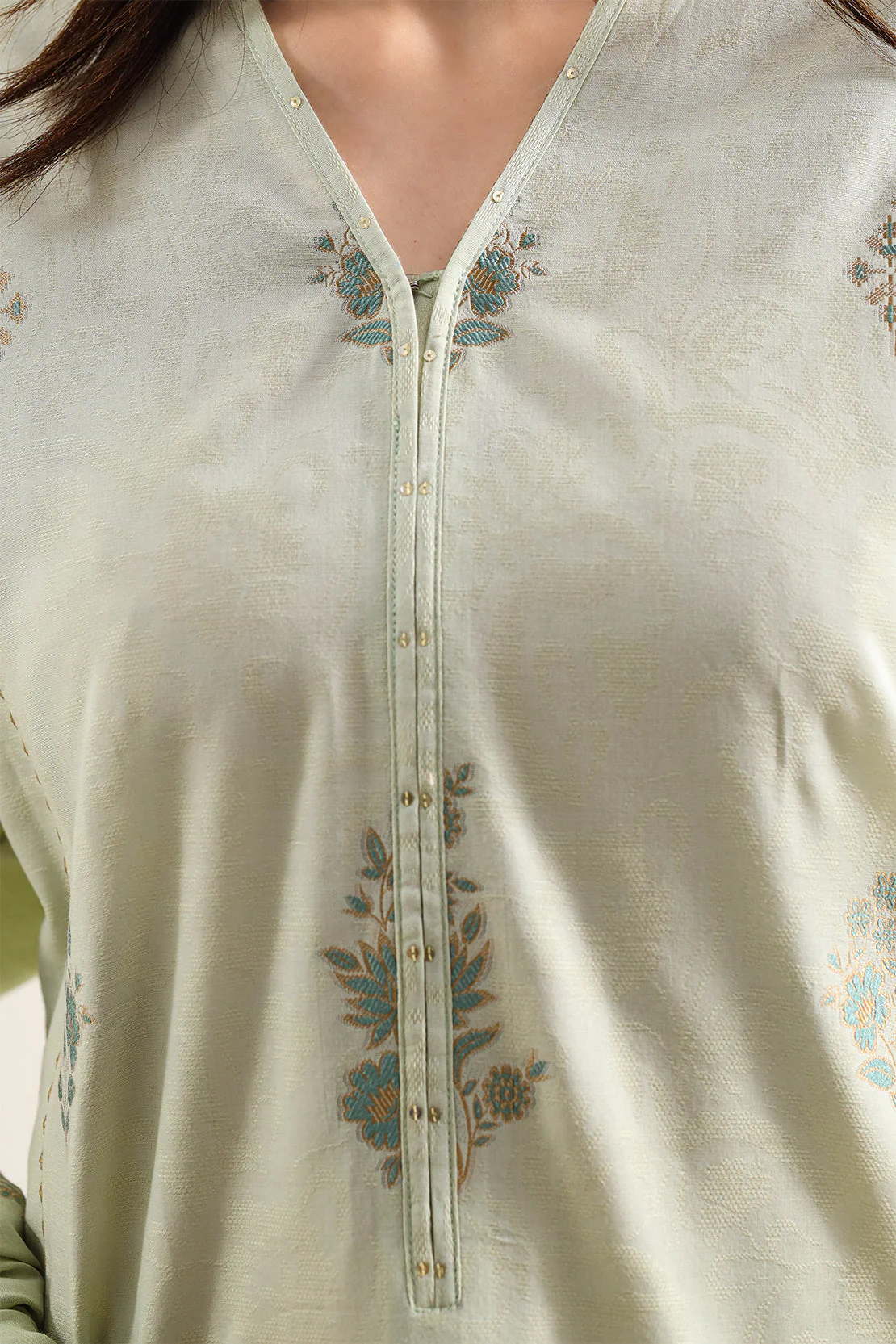 Unstitched Jacquard Cotton 3 Piece - Image 4