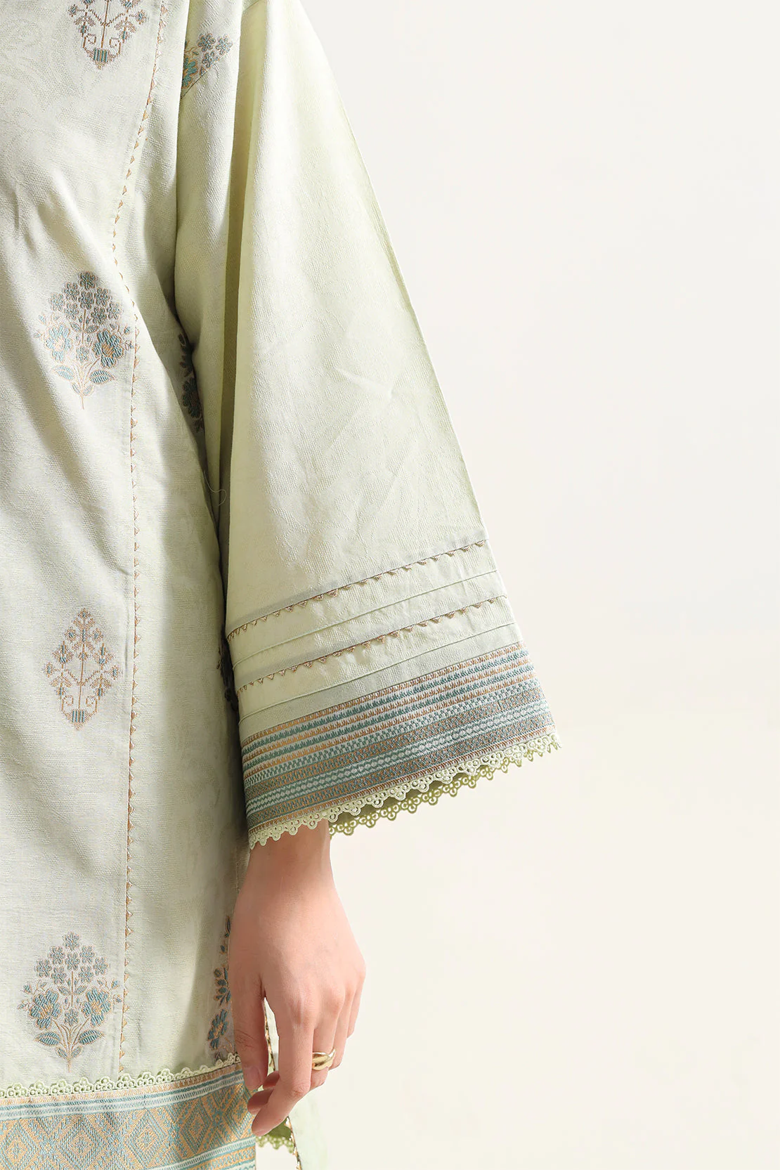 Unstitched Jacquard Cotton 3 Piece - Image 5