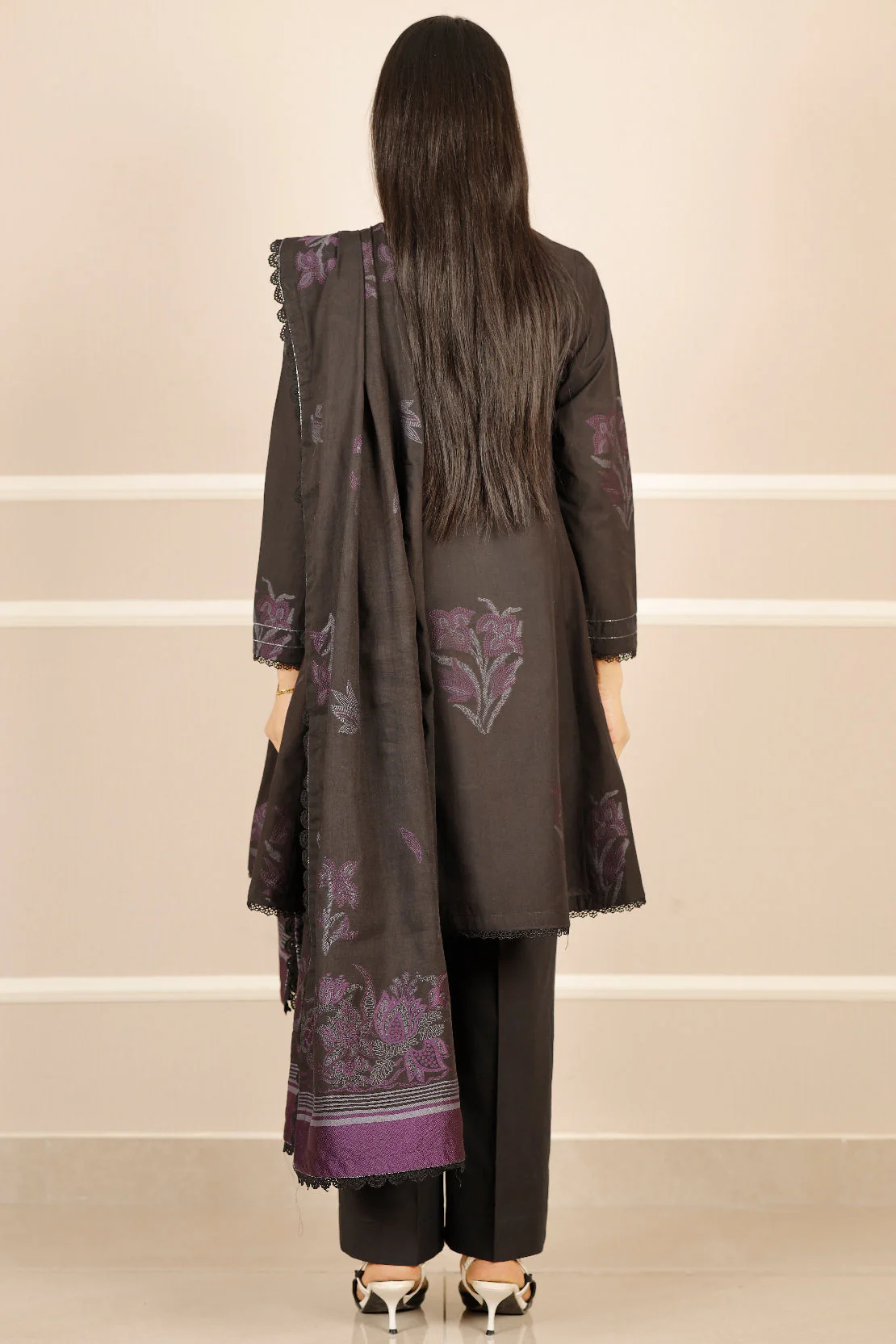 Unstitched Jacquard Cotton 3 Piece - Image 5