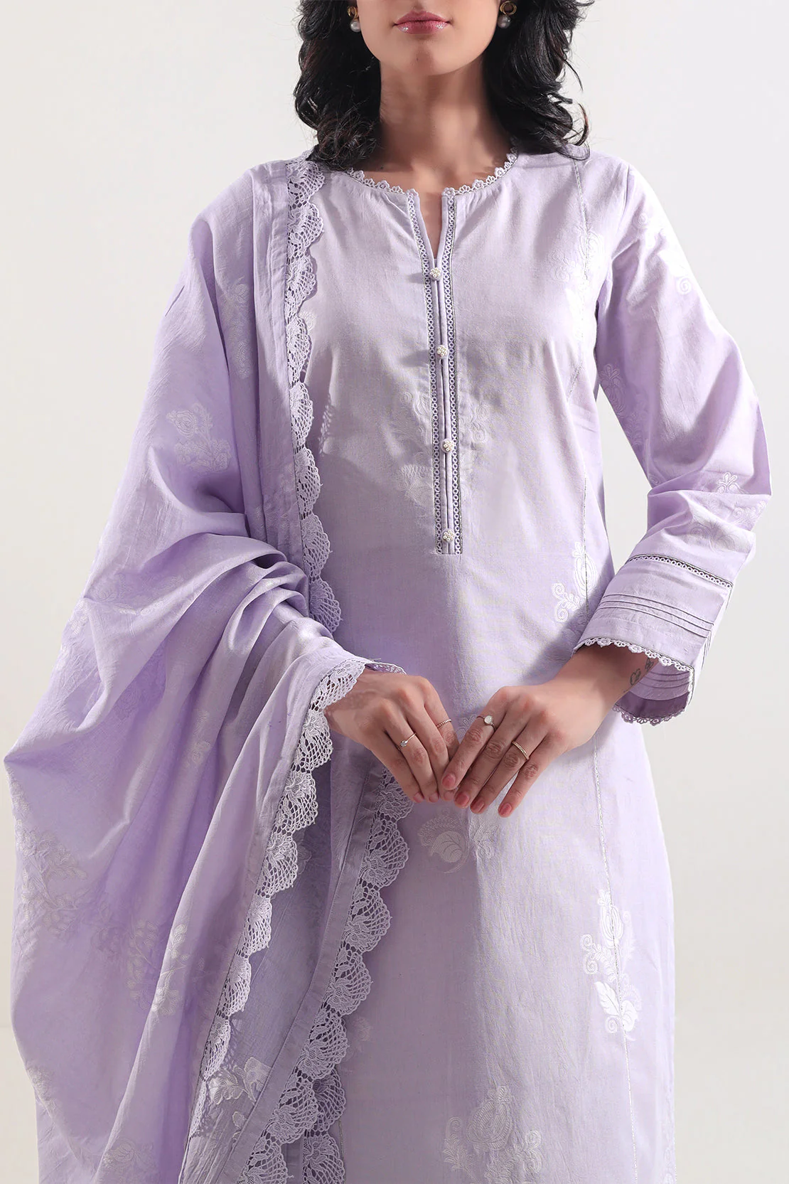 Unstitched Jacquard Cotton 3 Piece - Image 2