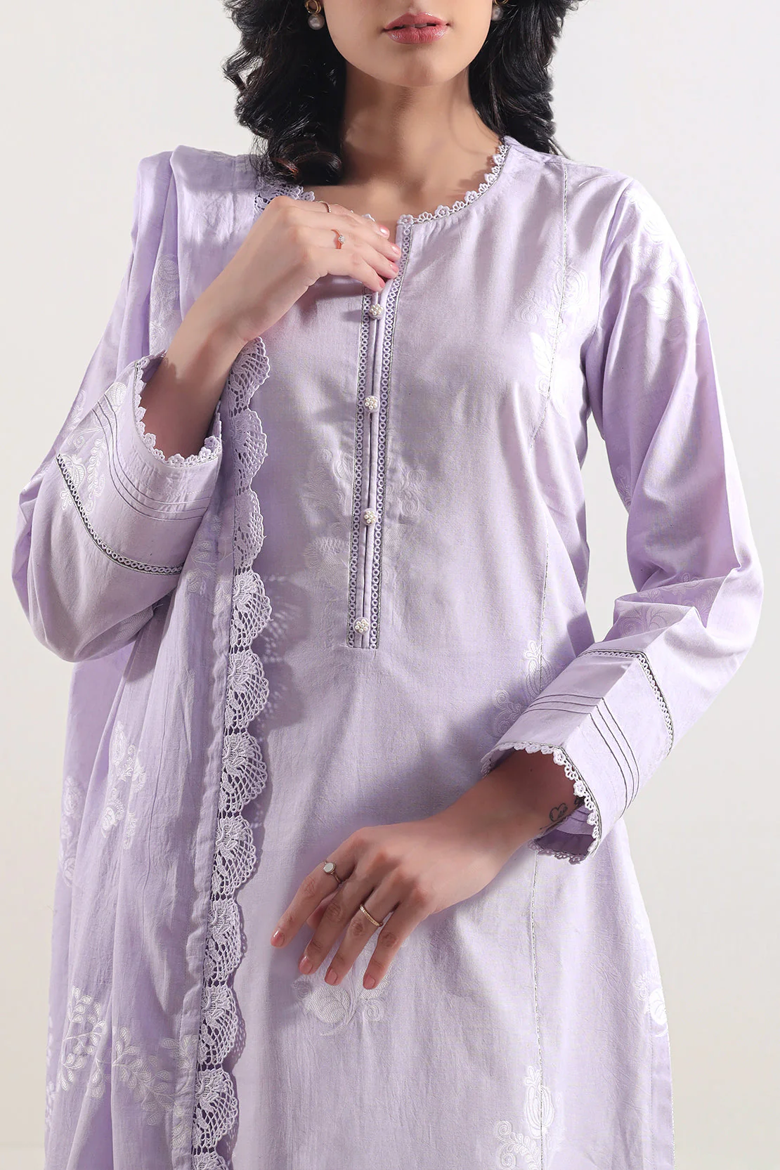 Unstitched Jacquard Cotton 3 Piece - Image 3