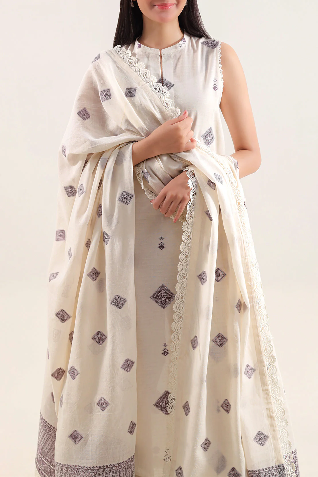 Unstitched Jacquard Cotton 3 Piece - Image 3