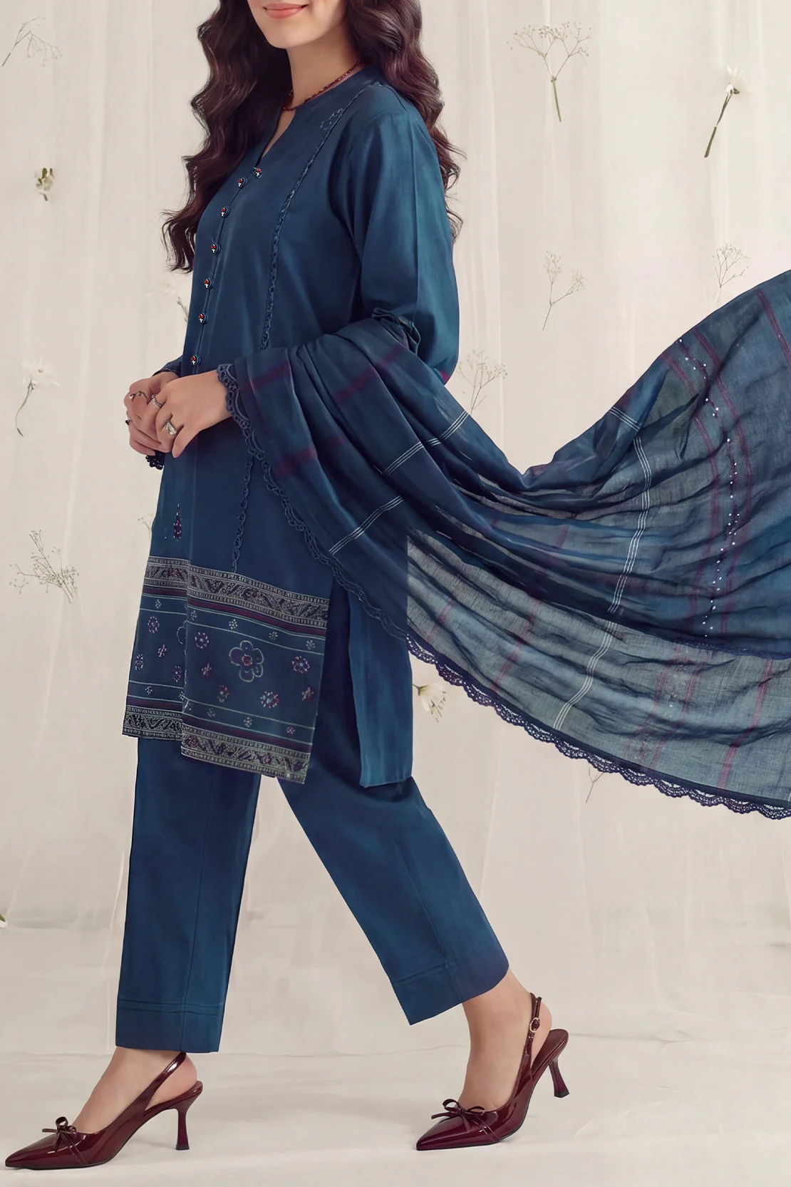 Unstitched Jacquard Cotton 3 Piece - Image 4