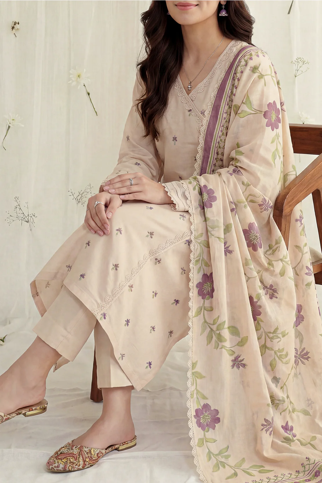 Unstitched Jacquard Cotton 3 Piece - Image 3