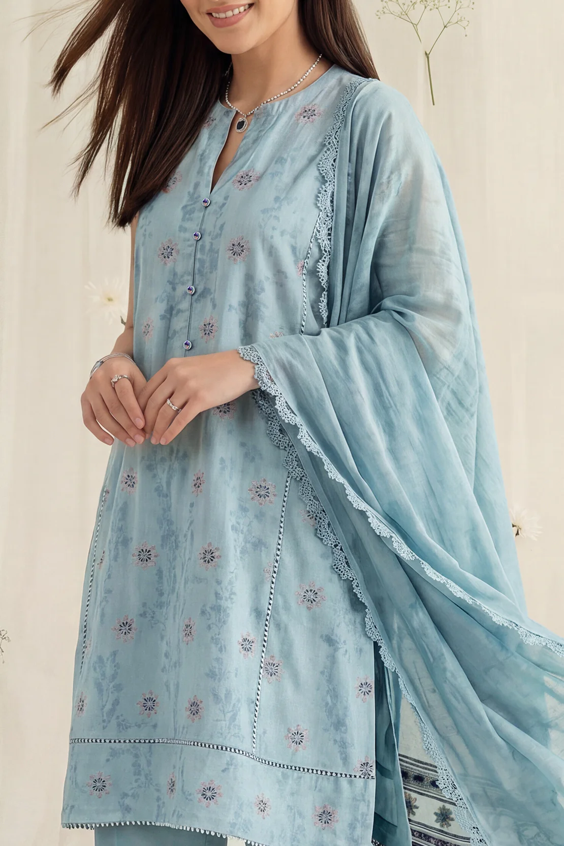 Unstitched Jacquard Cotton 3 Piece - Image 2