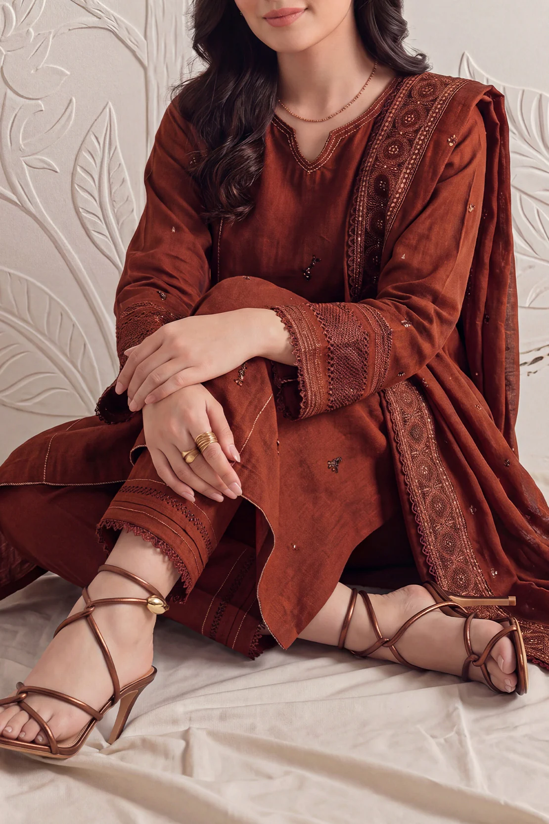 Unstitched Jacquard Cotton 3 Piece - Image 3
