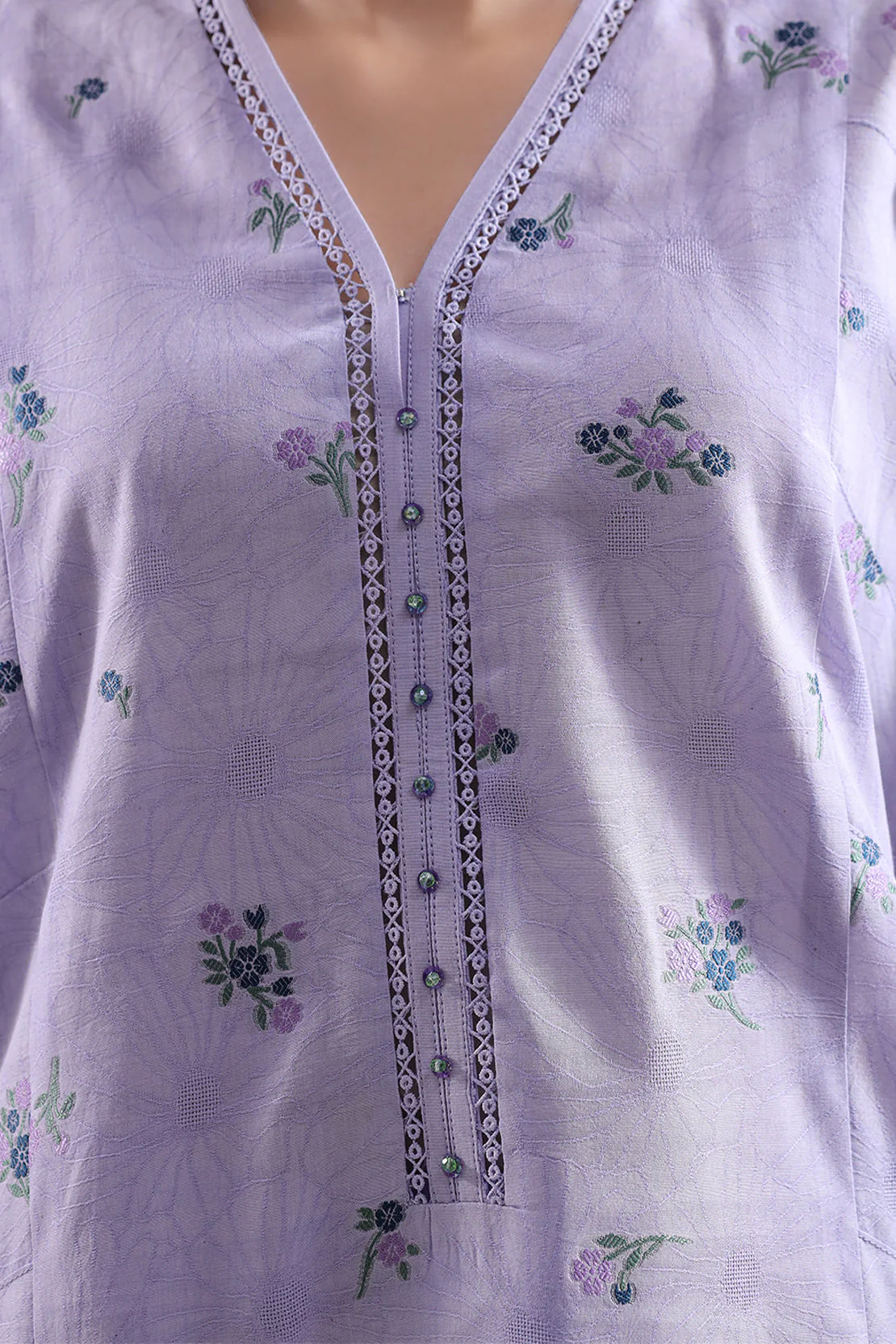 Unstitched Jacquard Cotton 3 Piece - Image 4