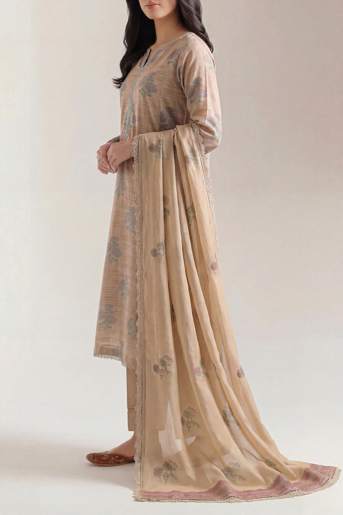 Unstitched Jacquard Cotton 3 Piece - Image 2