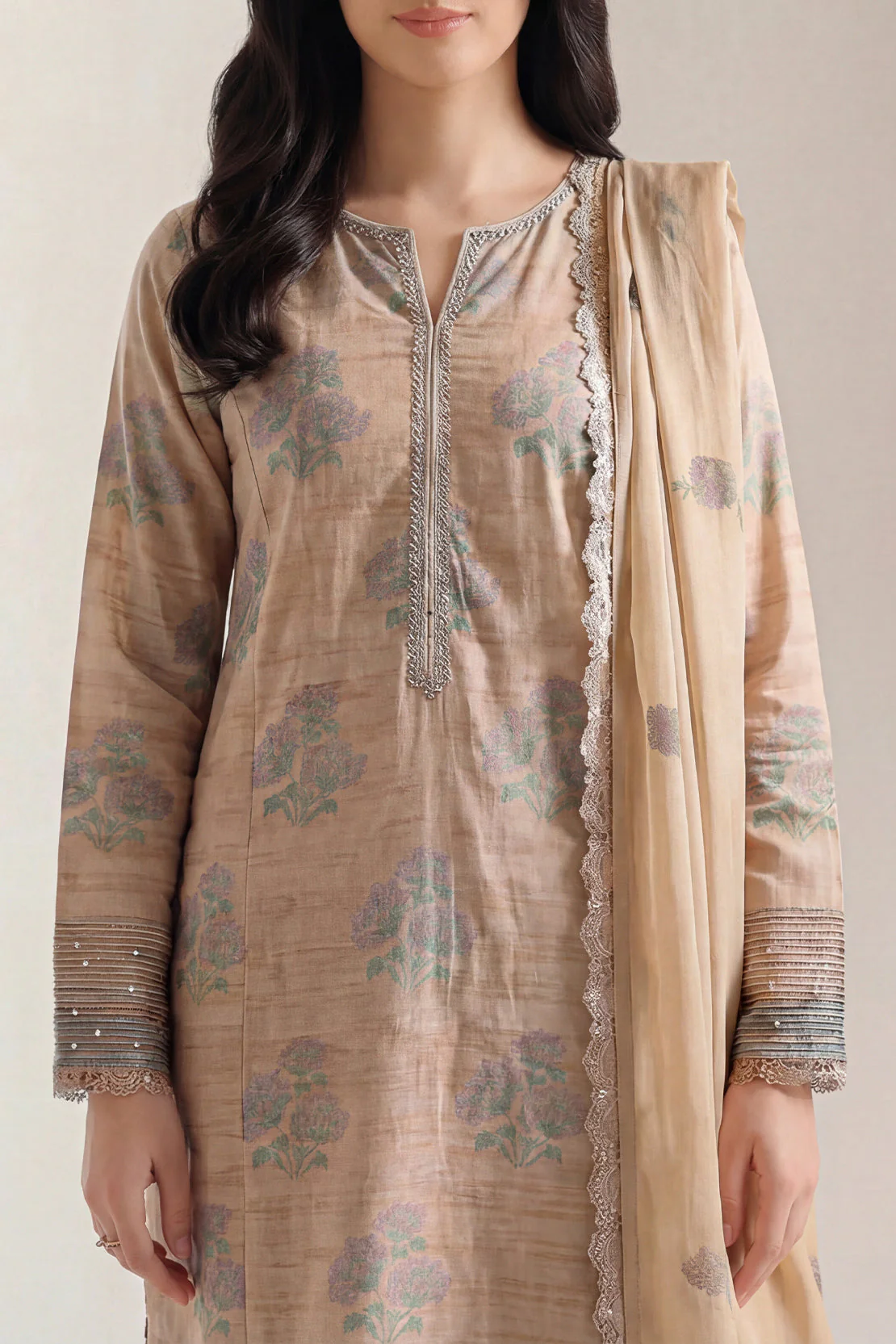 Unstitched Jacquard Cotton 3 Piece - Image 3