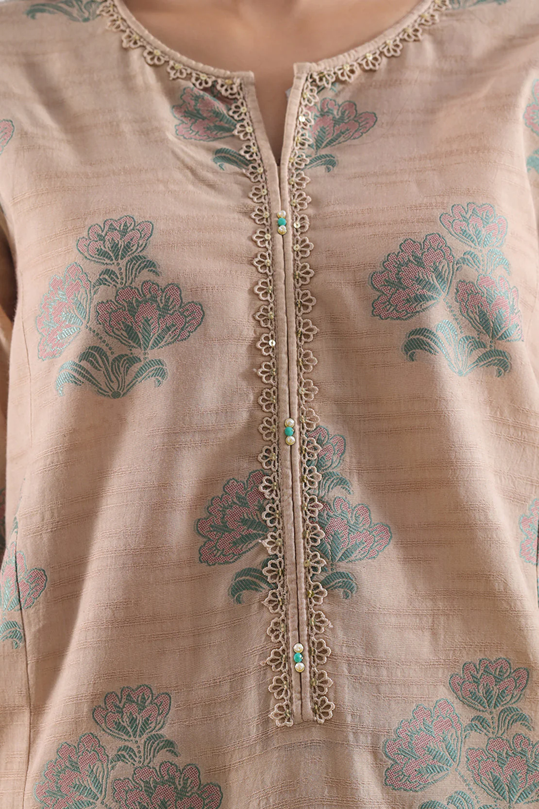 Unstitched Jacquard Cotton 3 Piece - Image 4