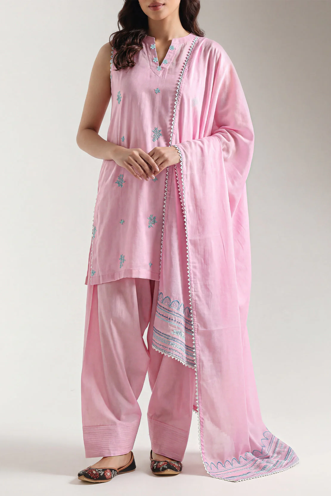 Unstitched Jacquard Cotton 3 Piece - Image 2