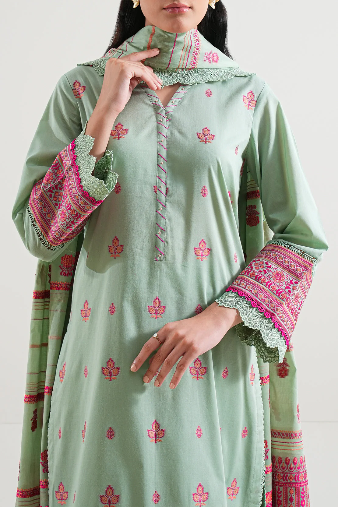 Unstitched Jacquard Cotton Shirt