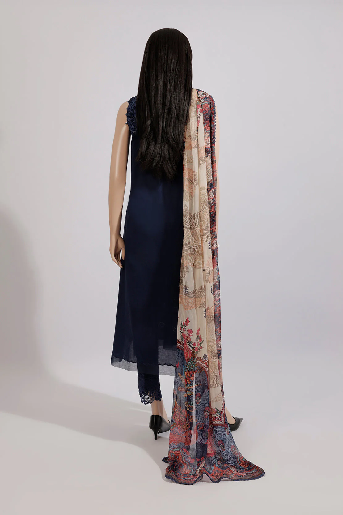 Unstitched Jacquard Embroidered 2 Piece (Shirt/Dupatta) - Image 3