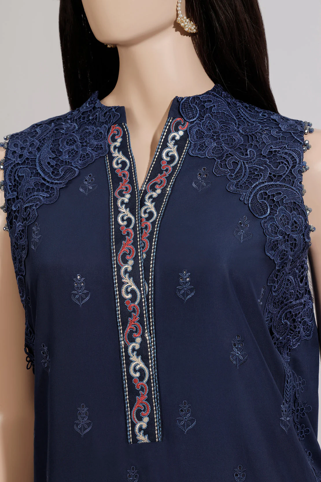 Unstitched Jacquard Embroidered 2 Piece (Shirt/Dupatta) - Image 4