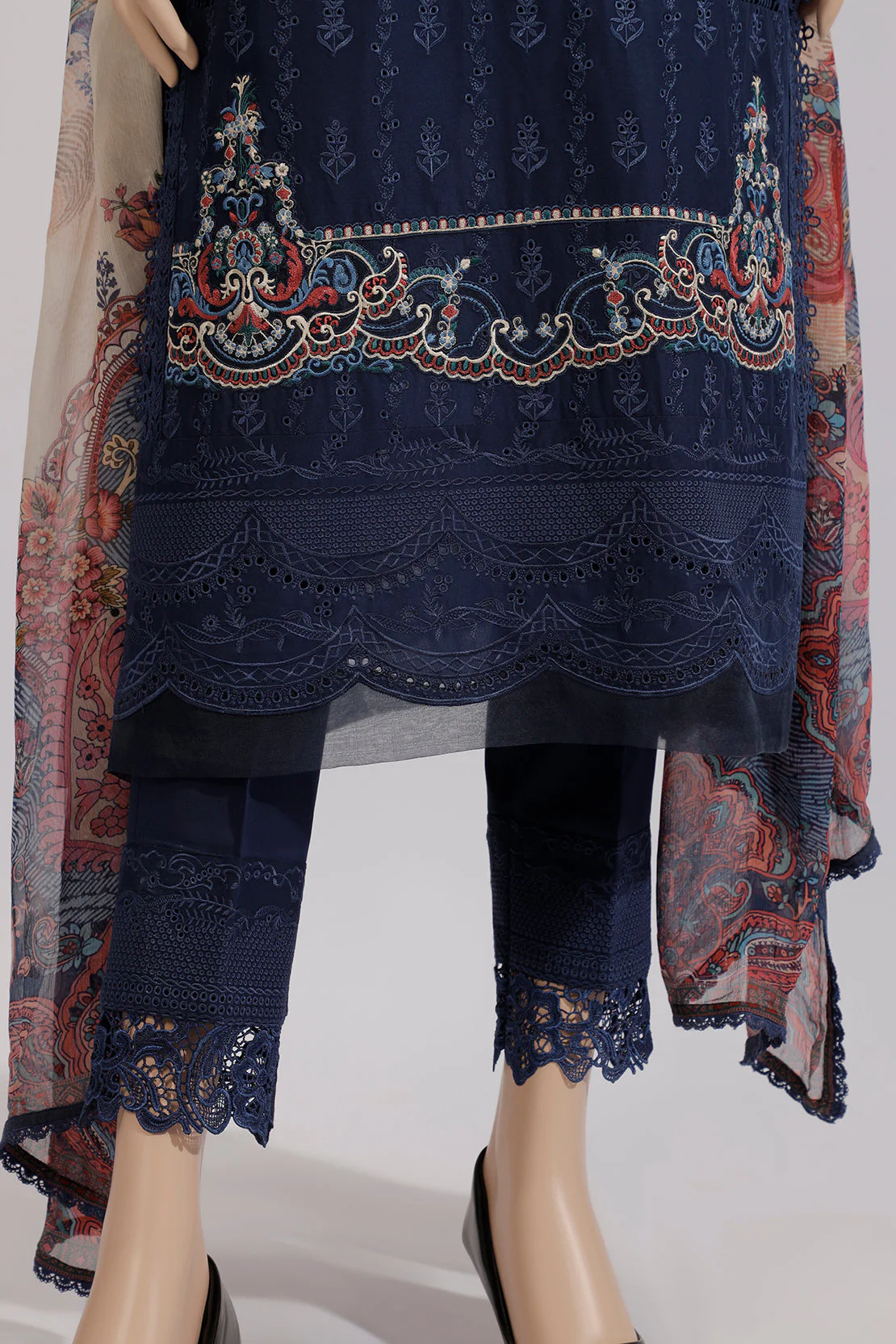 Unstitched Jacquard Embroidered 2 Piece (Shirt/Dupatta) - Image 5