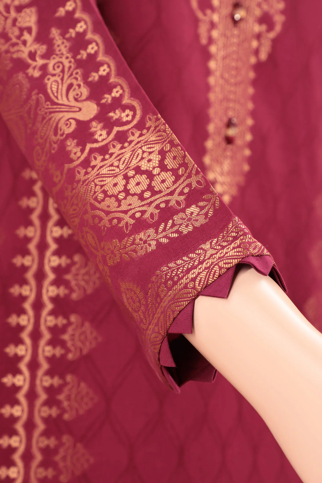 Unstitched Jacquard Cotton Shirt - Image 4