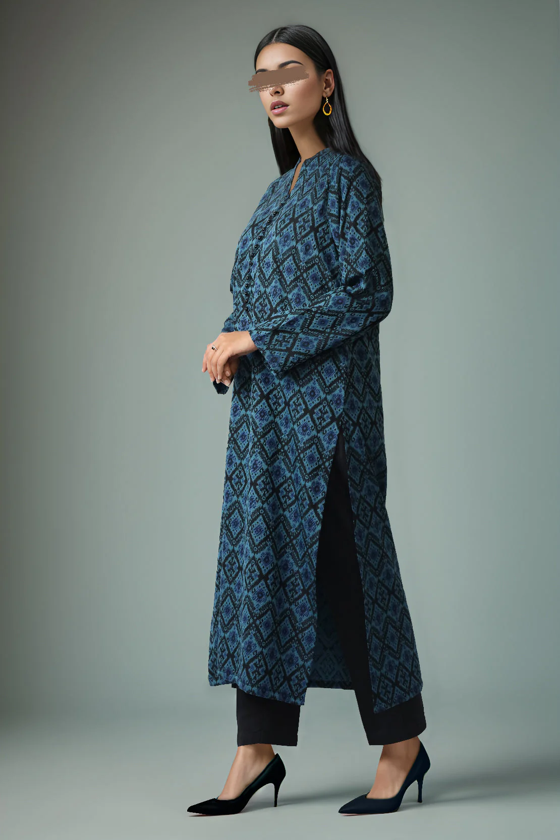 Unstitched Jacquard Cotton Shirt - Image 2