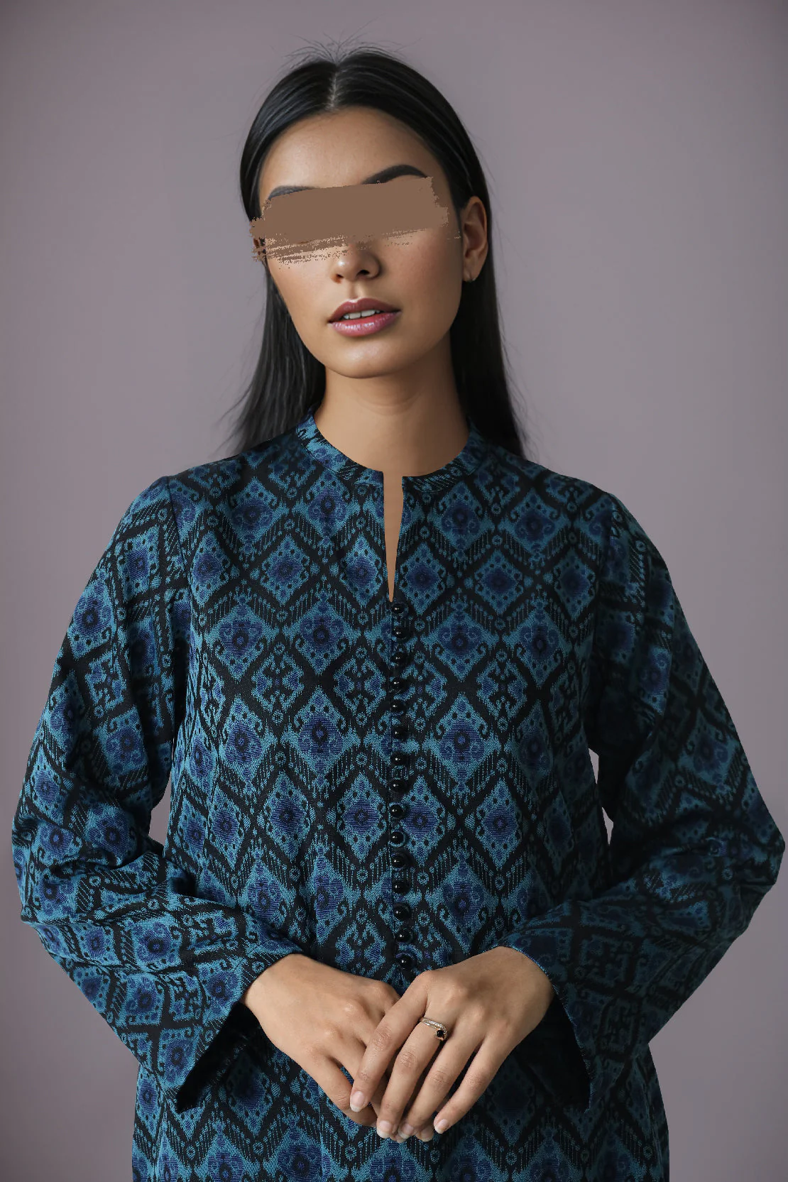 Unstitched Jacquard Cotton Shirt - Image 3