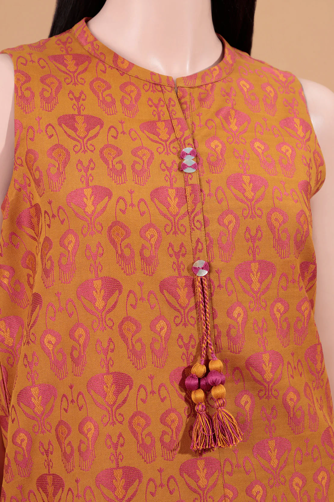 Unstitched Jacquard Cotton Shirt - Image 3