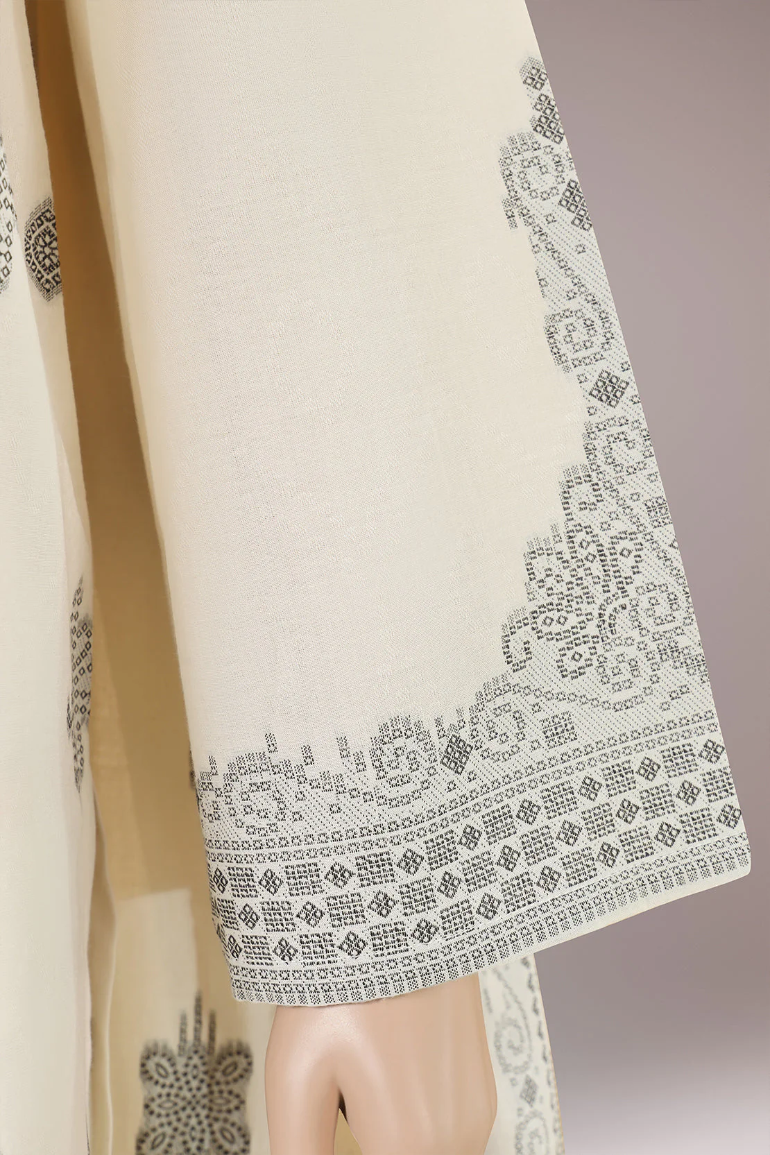 Unstitched Jacquard Cotton Shirt - Image 3