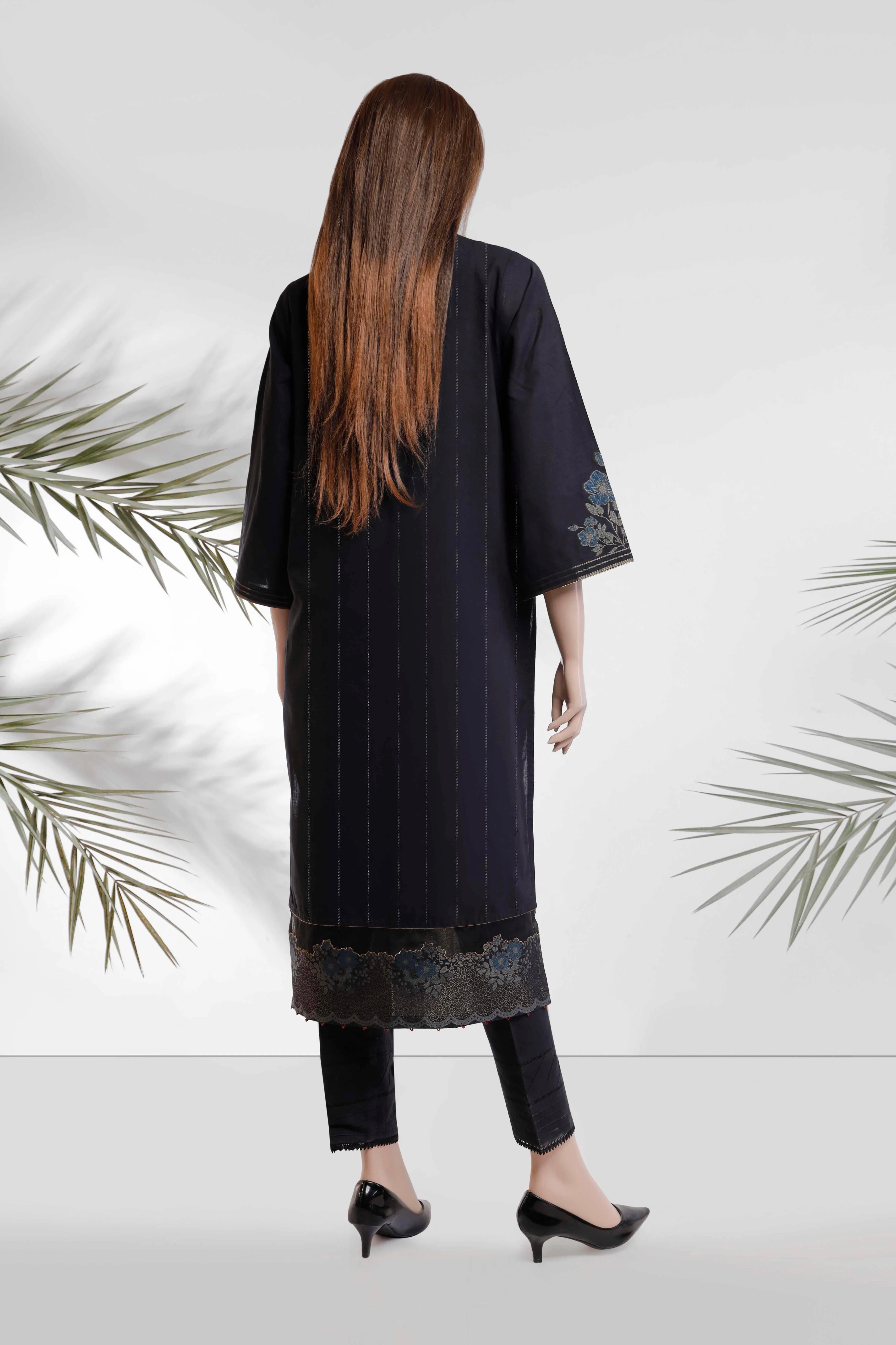 Unstitched Jacquard Cotton Shirt - Image 2