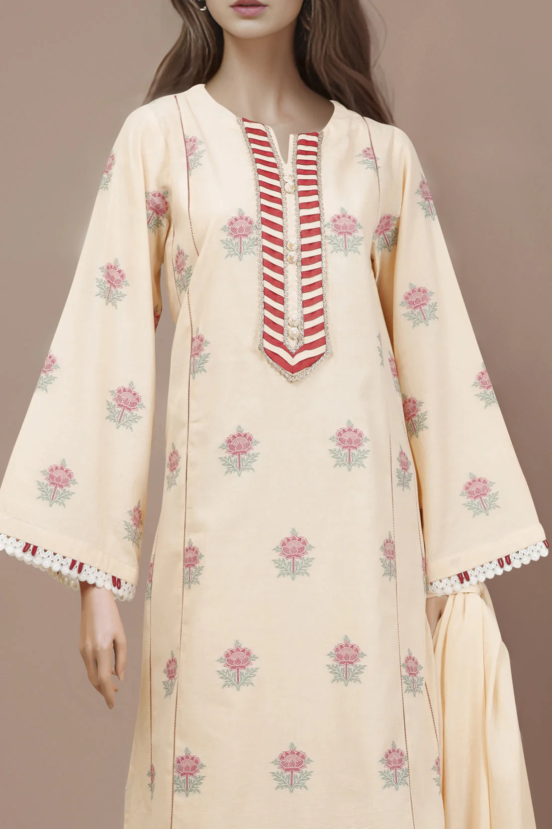 Unstitched Jacquard Cotton Shirt