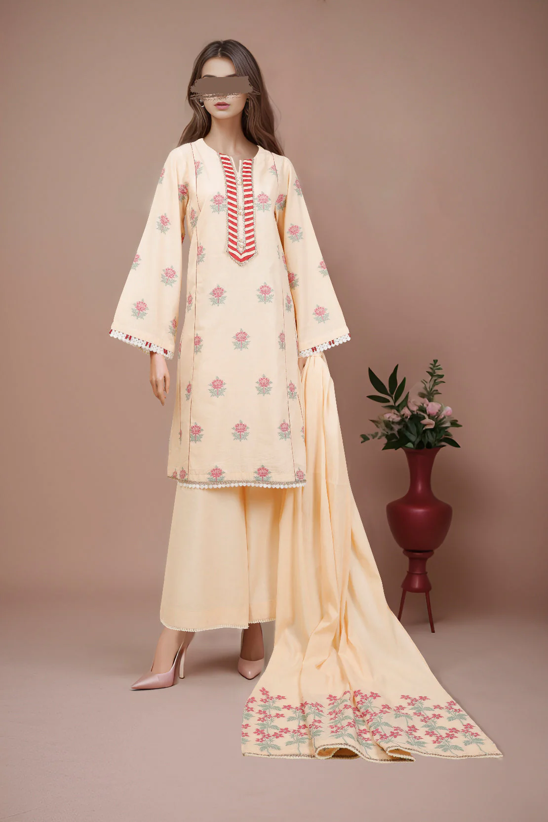 Unstitched Jacquard Cotton Shirt - Image 2