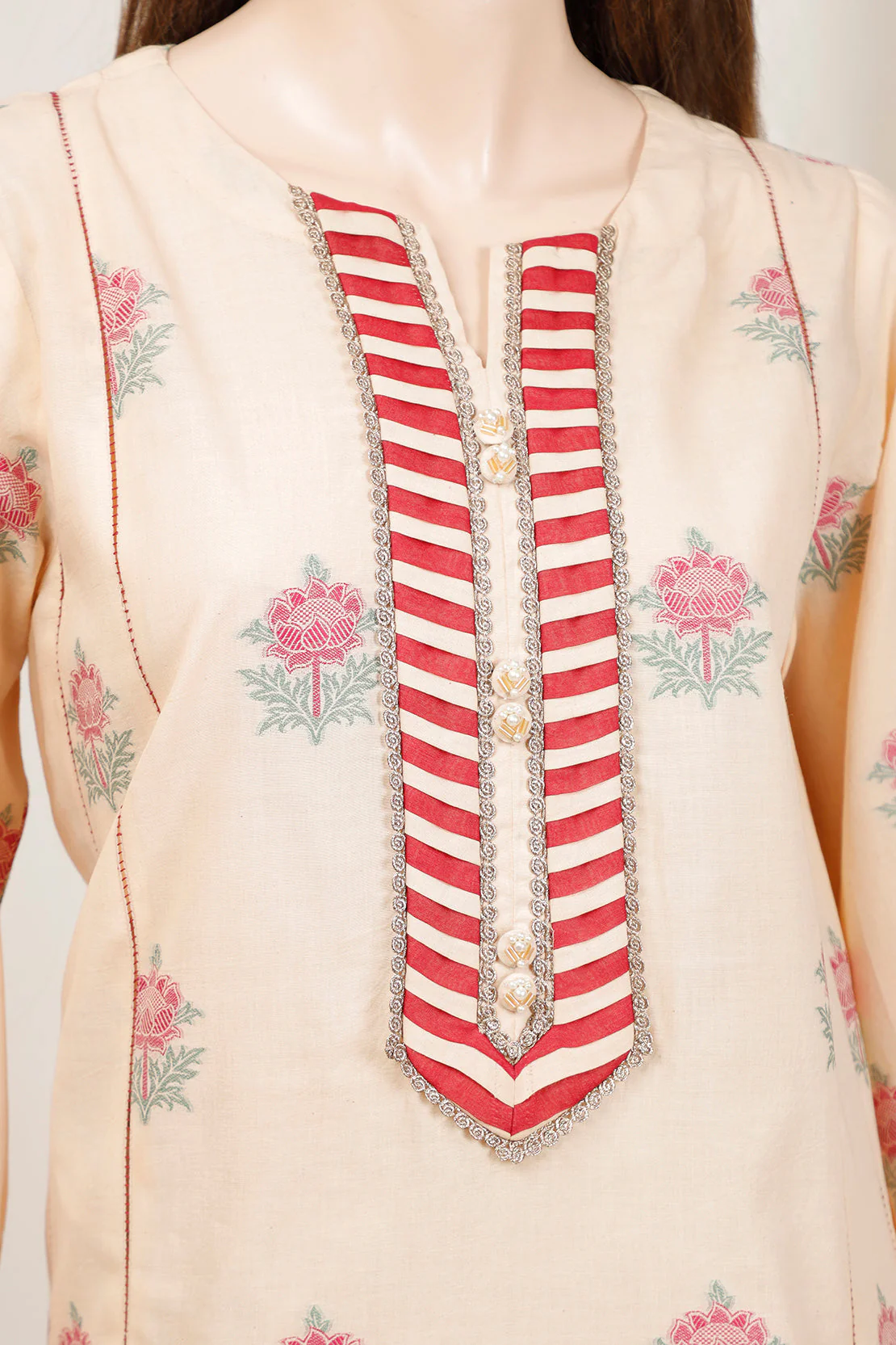 Unstitched Jacquard Cotton Shirt - Image 4