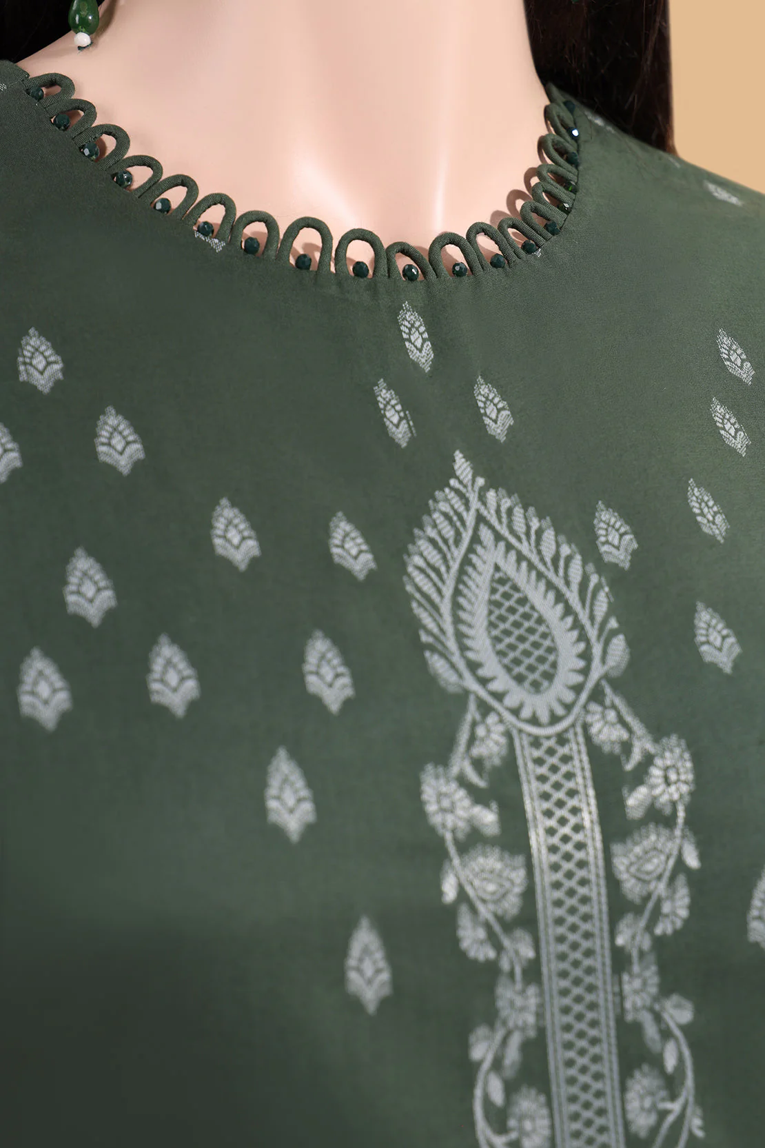 Unstitched Jacquard Cotton Shirt - Image 2