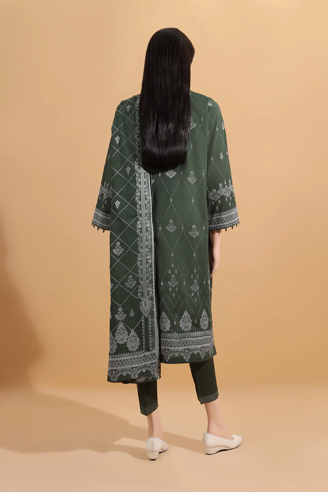 Unstitched Jacquard Cotton Shirt - Image 3